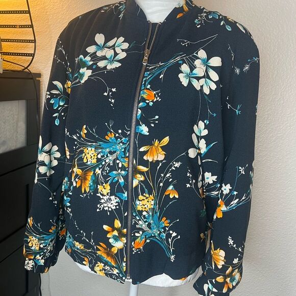 Zara trafaluc Floral Bomber jacket - Picture 2 of 3